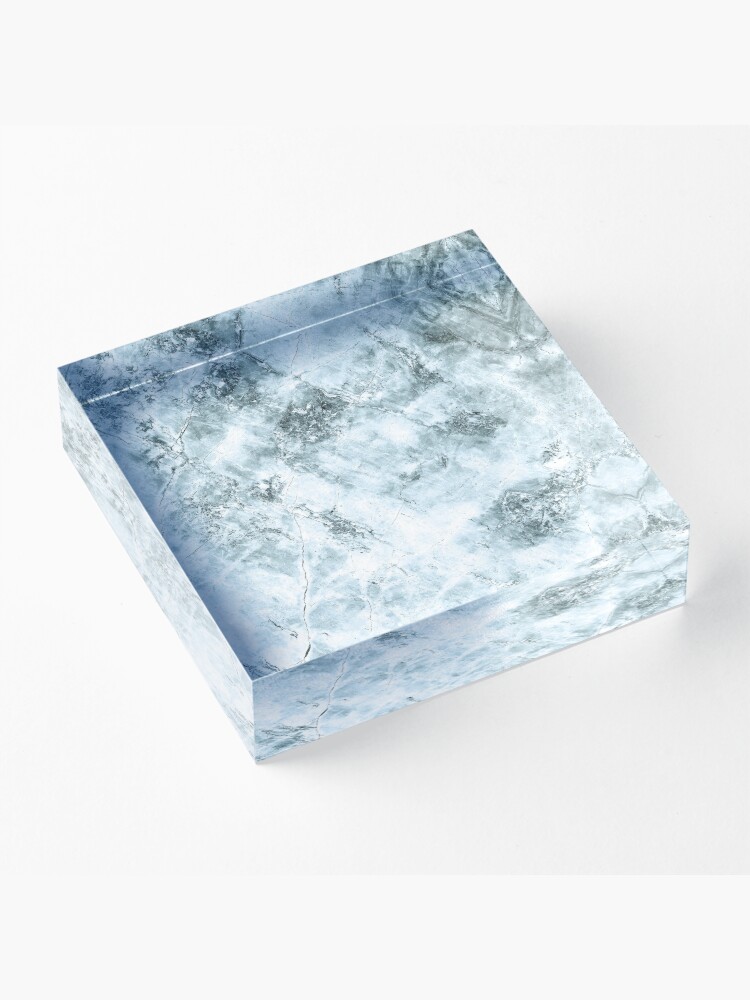 Alternate view of Blue marble structure Acrylic Block
