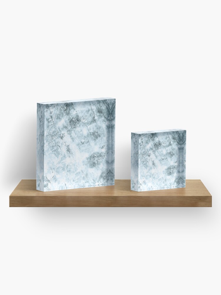 Alternate view of Blue marble structure Acrylic Block