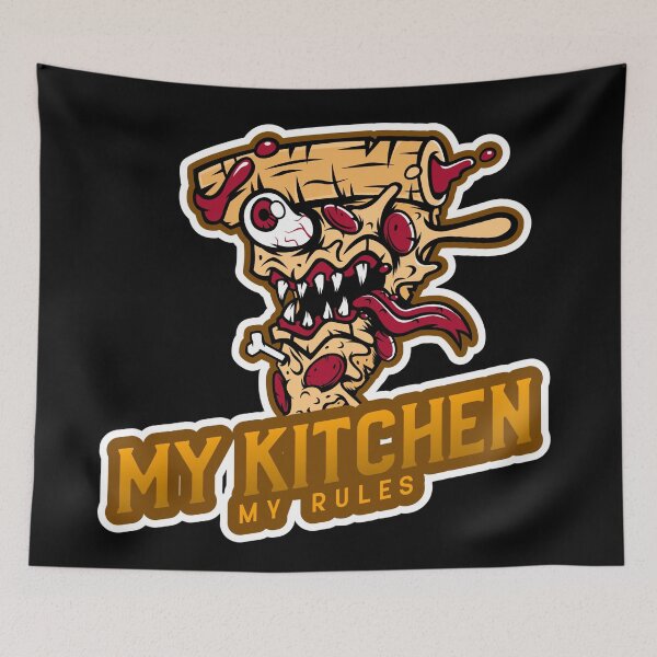 Item preview, Zombie Pizza Monster Cartoon Kitchen designed and sold by javes93.