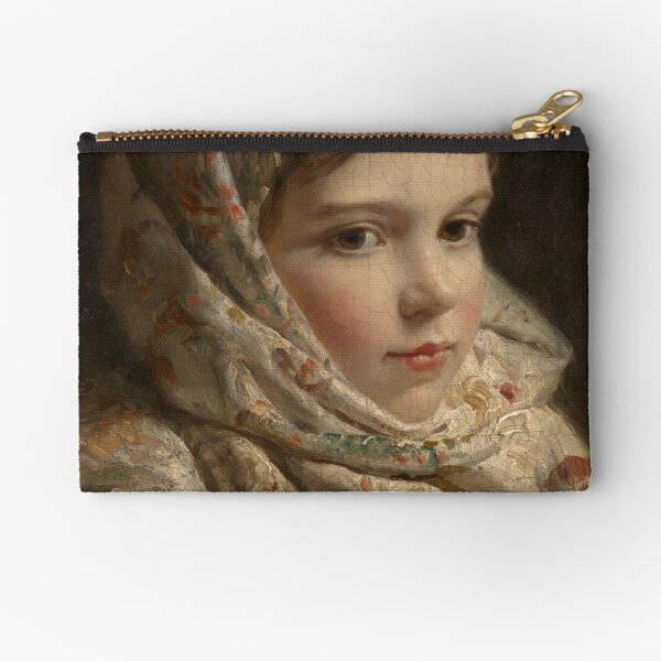 Russian Painter Oil Portrait Zipper Pouch