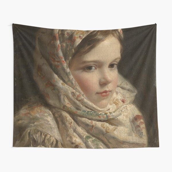 Russian Painter Oil Portrait Tapestry