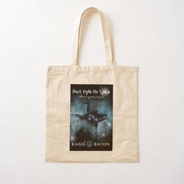 Don't Fight the Spark Book Cover Cotton Tote Bag