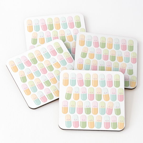 Item preview, Cute pastel pills pattern designed and sold by Eenig.