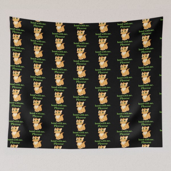 Item preview, pleeease bond with me, says the cat designed and sold by doctors-apparel.