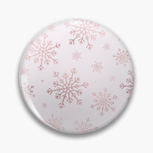 Item preview, Pretty Rose Gold Winter Snowflakes on Pale Pink  designed and sold by Karen McFarland.