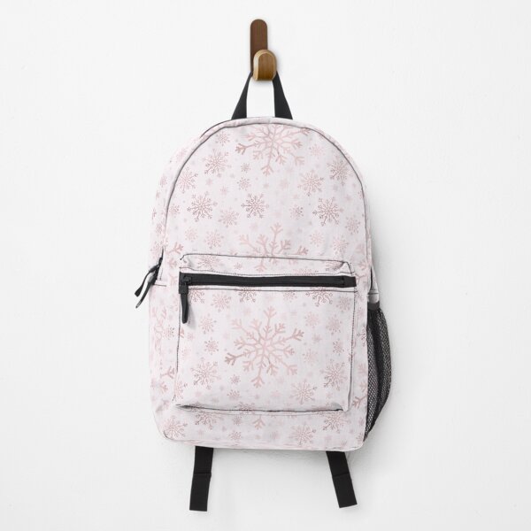 Item preview, Pretty Rose Gold Winter Snowflakes on Pale Pink  designed and sold by Karen McFarland.