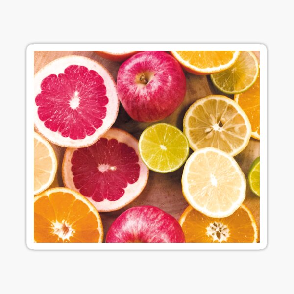 Colorful citrus Sticker