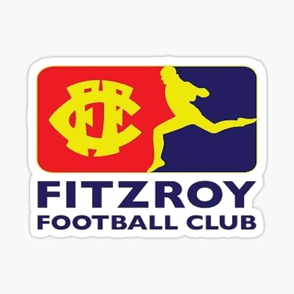 Fitzroy Football Club Afl Footy Sticker By Euror Design Redbubble 