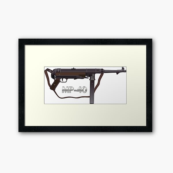 German Ww2 Machine Gun Mg 42 Framed Art Print By Norsetech Redbubble