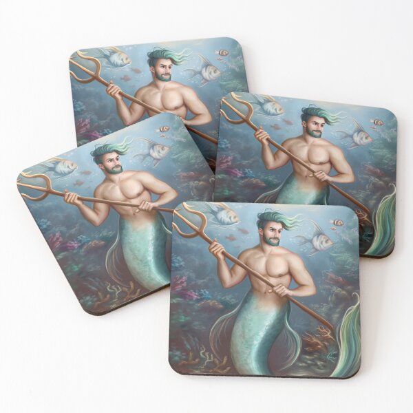 Item preview, Green Haired Merman  designed and sold by dim-draws.