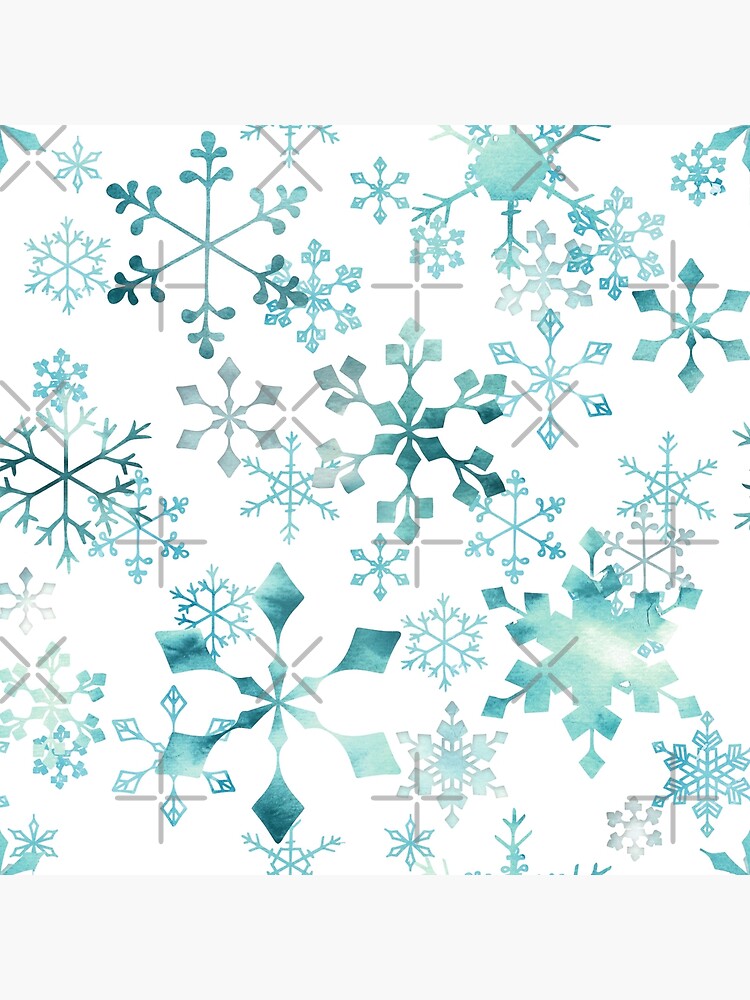 Snowflake Crystals on White by adenaJ