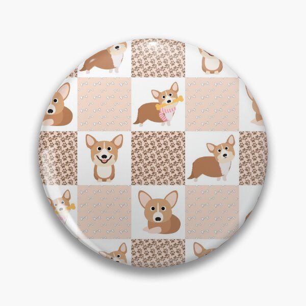 Item preview, Corgi Patchwork Pattern designed and sold by Corgiworld.