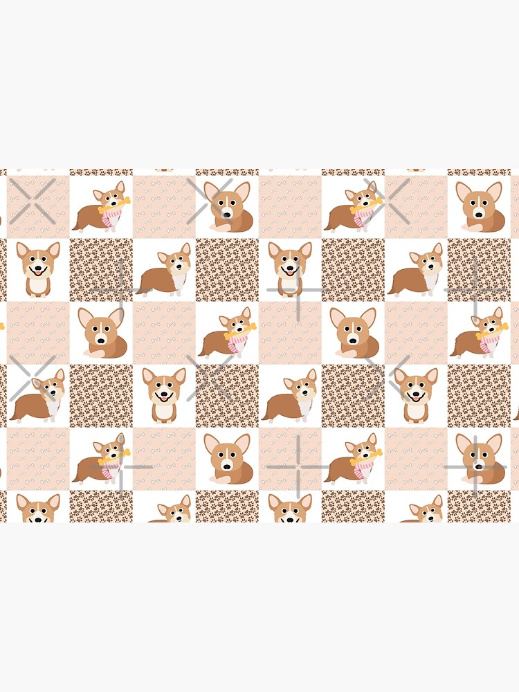 Corgi Patchwork Pattern by Corgiworld