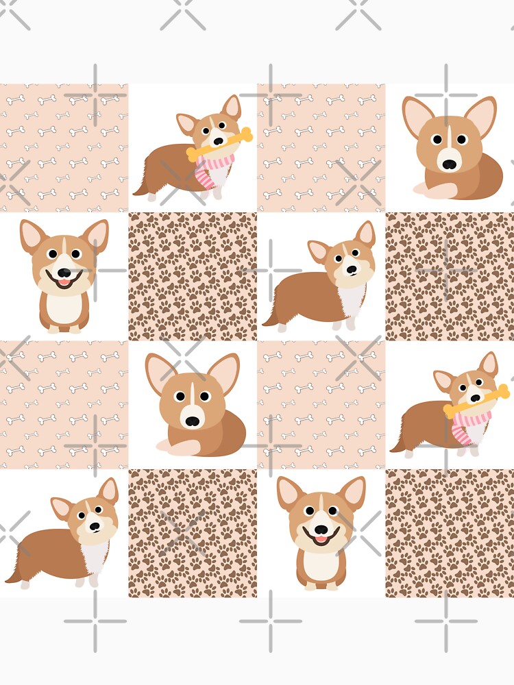 Corgi Patchwork Pattern by Corgiworld