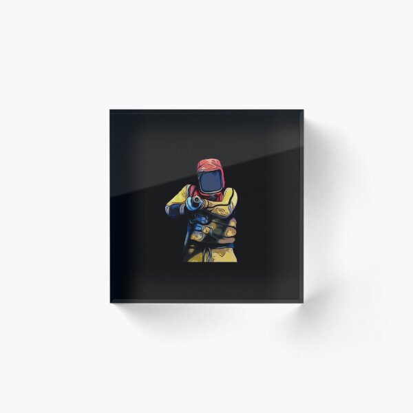 Rust hazmat suit Acrylic Block