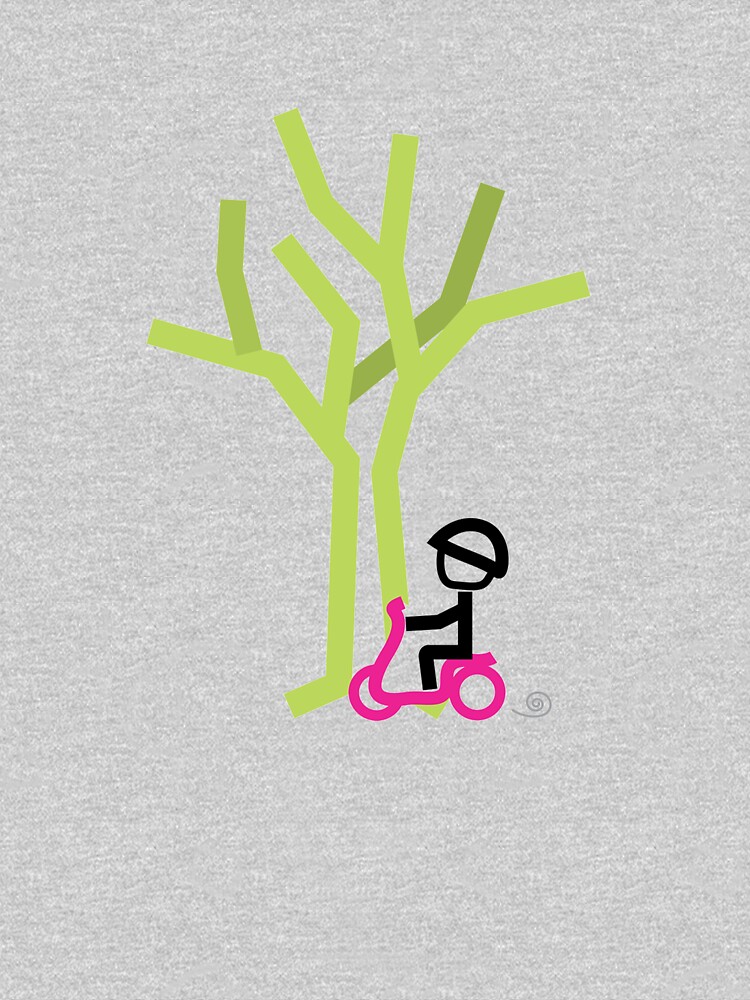 Scooter Boy series - scootin' through autumn t-shirt by gosugimoto