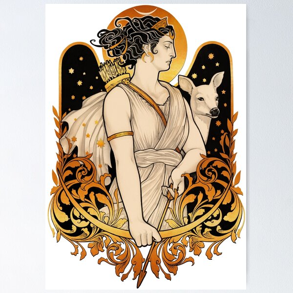 Vista previa del artículo con la obra «Artemisa», diseñado y vendido por medusadollmaker.