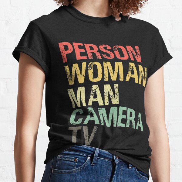 Person Woman Man Camera Tv Classic T-Shirt