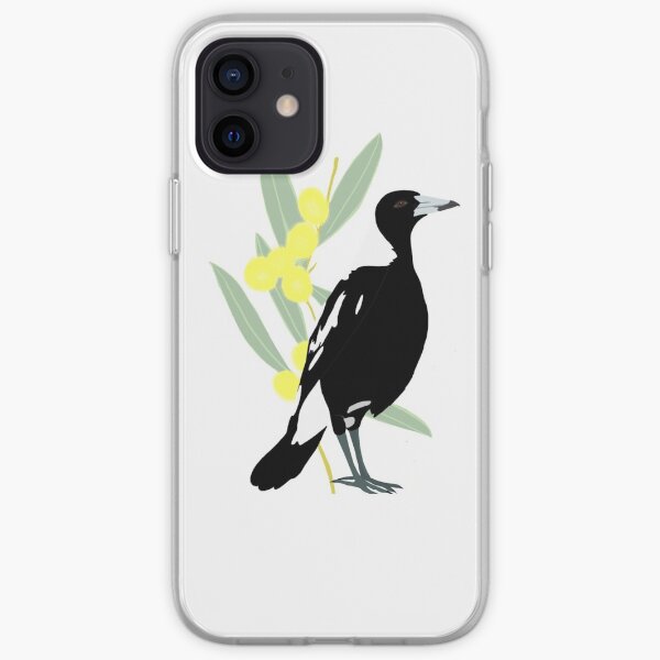 Australian magpie iPhone Soft Case