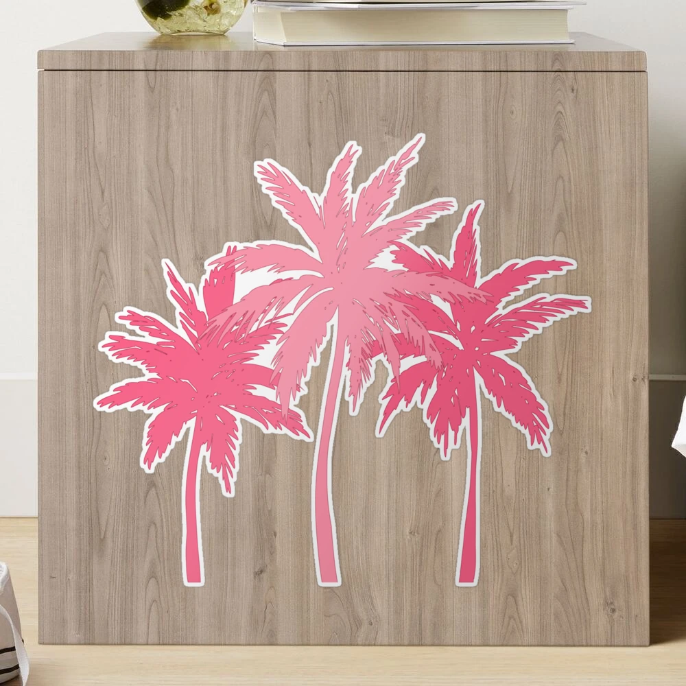 Cute pink palm trees