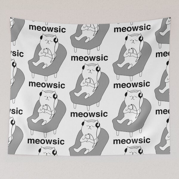 Item preview, MEOWSIC CHILLOUT CAT designed and sold by AABUZ.