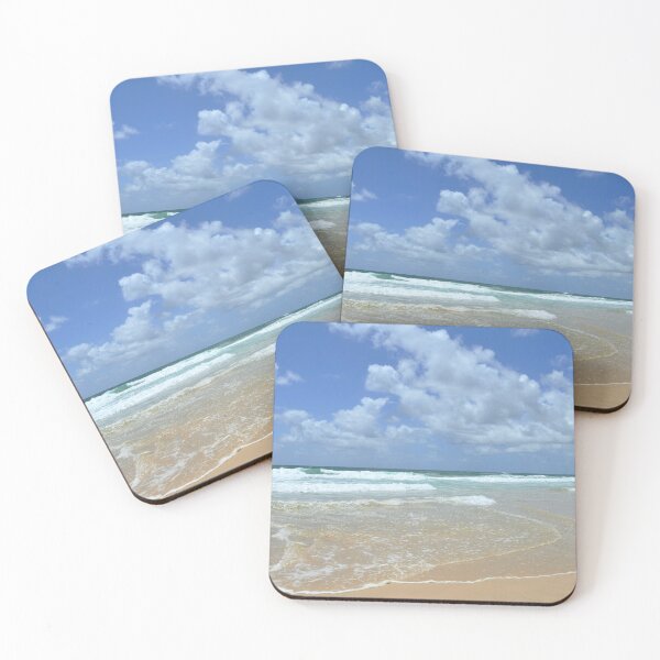 Item preview, Gentle waves on a sandy beach, against a blue sky. designed and sold by EAnneH.