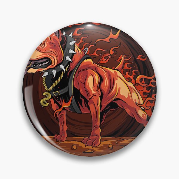 Item preview, Dog Fire Pitbull From Hell designed and sold by youta-sam.