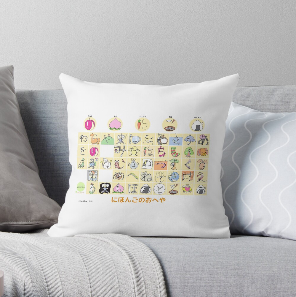 Item preview, Throw Pillow designed and sold by NihongonoOheya.
