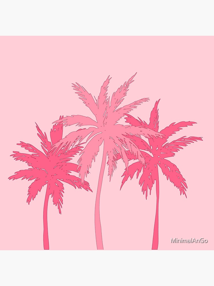 Cute pink palm trees