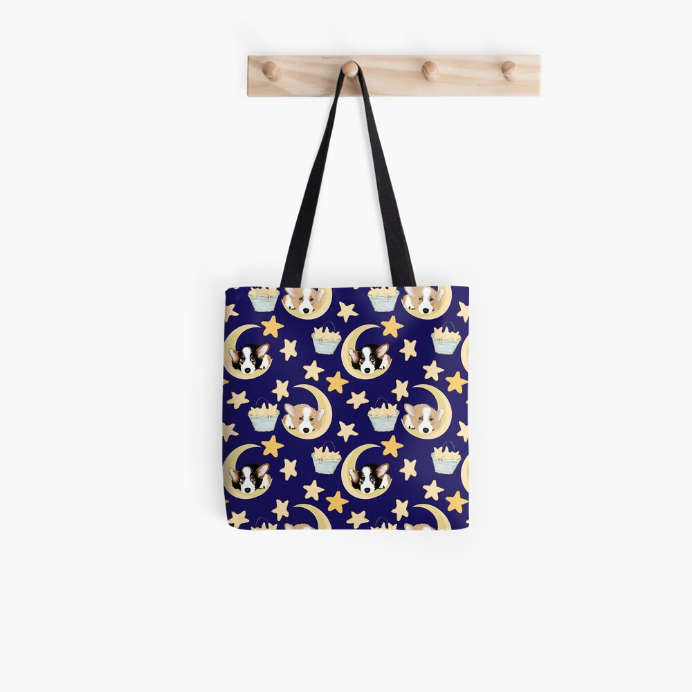 My Corgi World - Majesty Pembroke - Cute welsh cardigan corgis on the moon Tote Bag