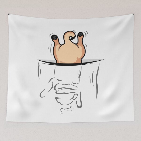 Item preview, Funny Pocket Pug Puppy Gift designed and sold by shokA Design.