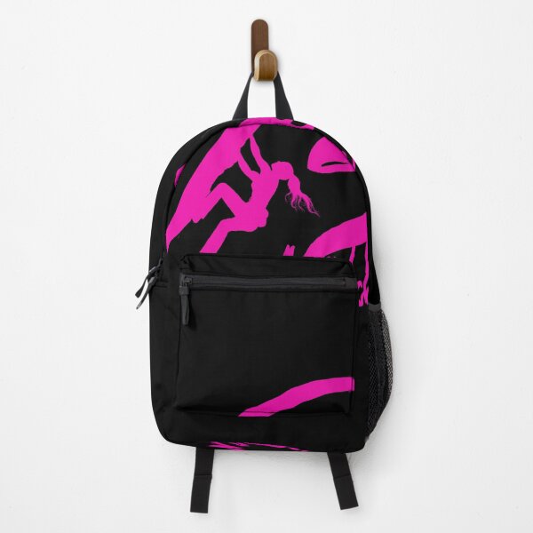 Item preview, Boulder girl bouldering logo in pink with bouldering gift designed and sold by MadandMean.
