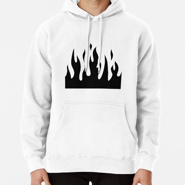 Off white flame hoodie on sale