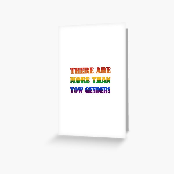 there are more than two genders #1 Greeting Card