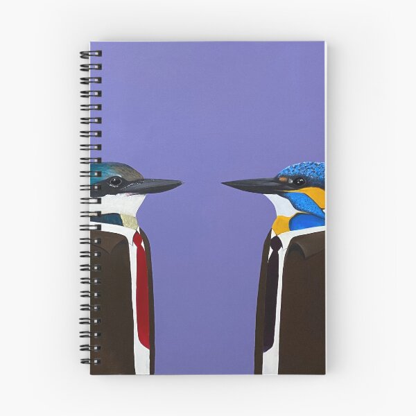 Item preview, Kingfishers in suits designed and sold by Eveleen Hally.