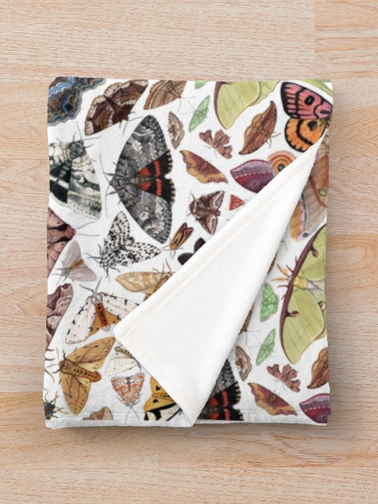 "Moths of North America Pattern" Throw Blanket for Sale by JadaFitch