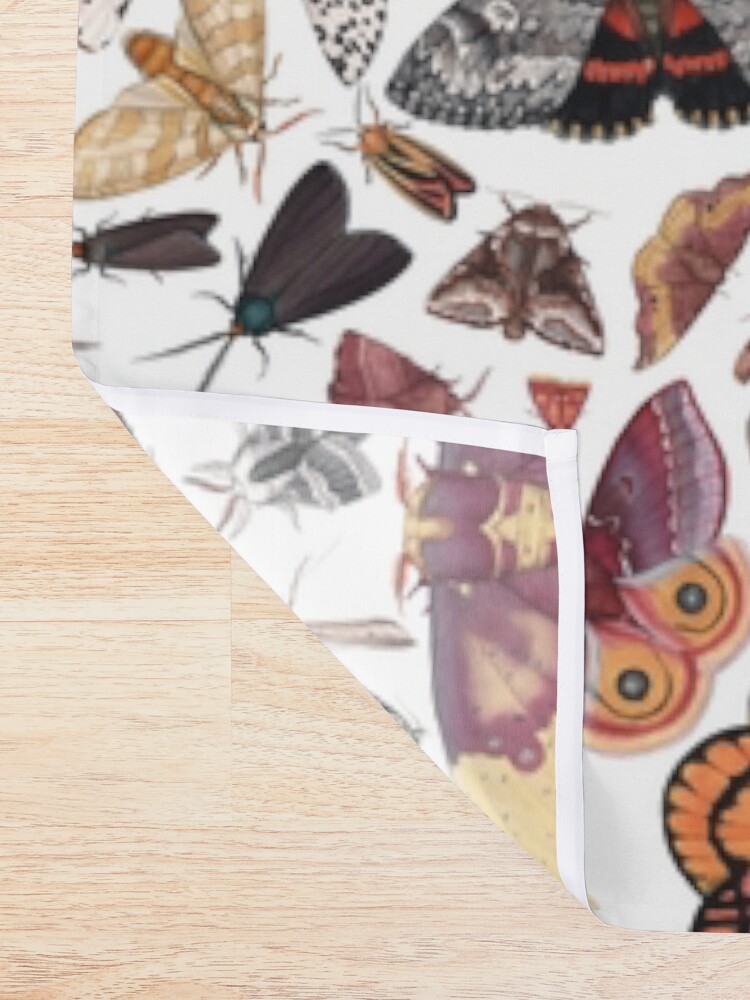 Alternate view of Moths of North America Pattern Shower Curtain