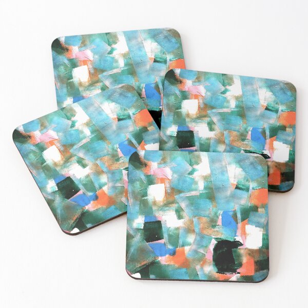 Artikelvorschau, Contemporary Urban Turquoise Modern Art Design Abstract good Vibes Expressionism Blue Orange entworfen und verkauft von ExquisiteShots.