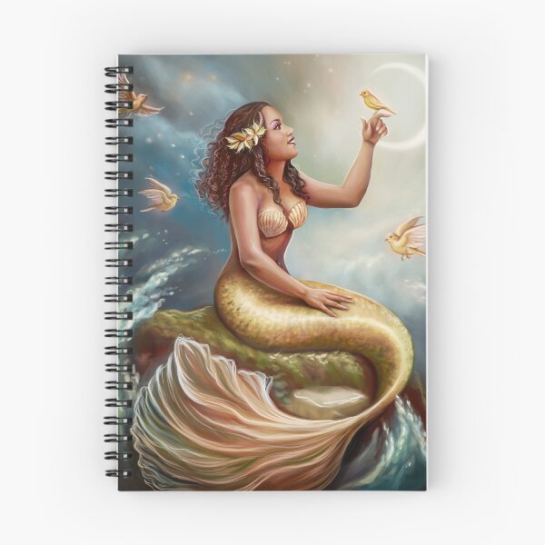 Item preview, Mermaid with Golden Birds designed and sold by dim-draws.
