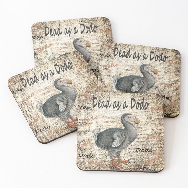 Item preview, Dead as a dodo extinct art by mysticladyart  designed and sold by mystic lady vintage art and fashion designs.