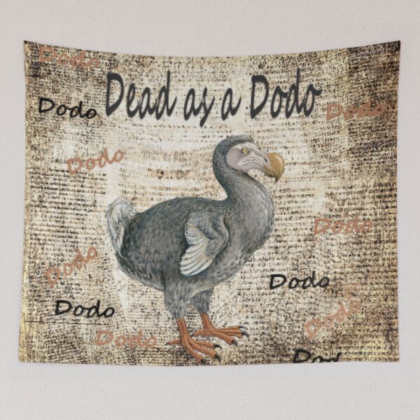 Item preview, Dead as a dodo extinct art by mysticladyart  designed and sold by mystic lady vintage art and fashion designs.