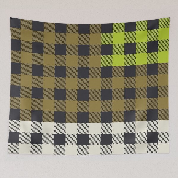 Item preview, PATCHWORK BUFFALO CHECK EN EJÉRCITO VERDE designed and sold by STUDIOFLOW.