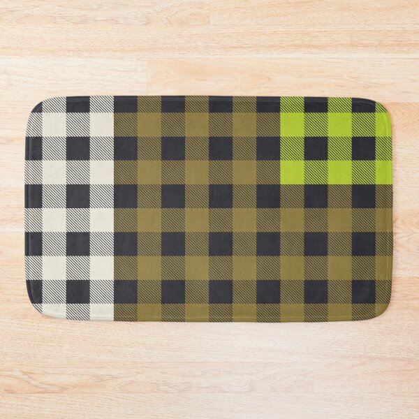 Item preview, PATCHWORK BUFFALO CHECK IN ARMY GREEN designed and sold by STUDIOFLOW.