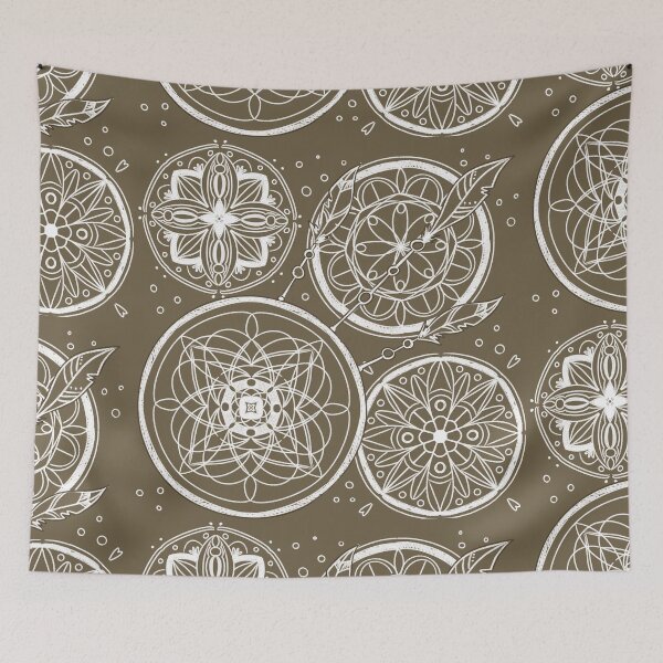 Aperçu de l'œuvre Mandala Dream Catcher créée et vendue par TigerLilyArt.