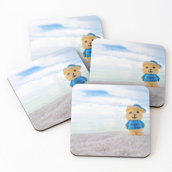 Item preview, Teddy bear on the beach with blue sky designed and sold by Gee Creatives.