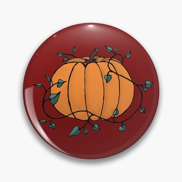 Item preview, Halloween Pumpkin with Ivy designed and sold by HandDrawnPlants.
