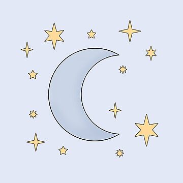 Artwork thumbnail, moon and stars by Pastel-PaletteD