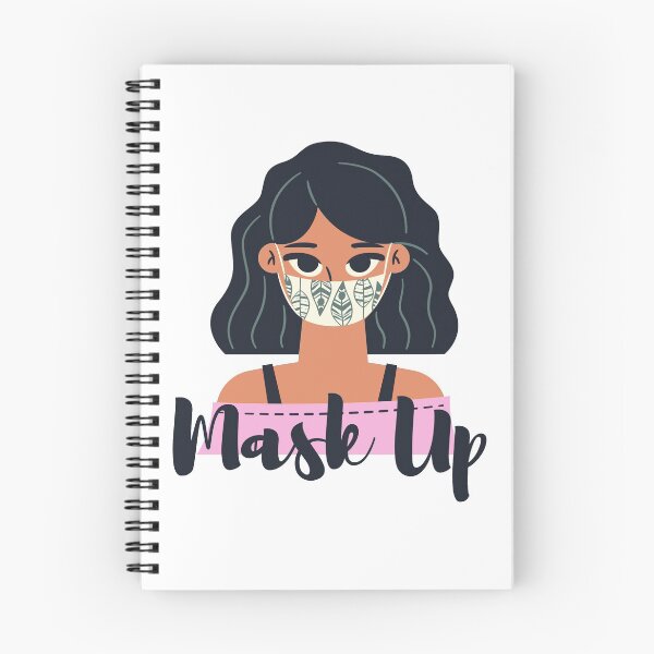 Item preview, Pastel Mask Up Slogan Female Coronavirus designed and sold by Dani Mullins.
