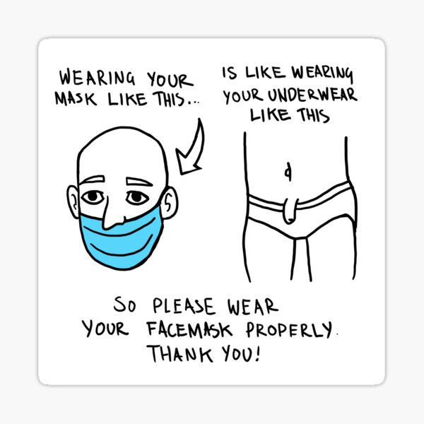 f masks & pp pants Sticker