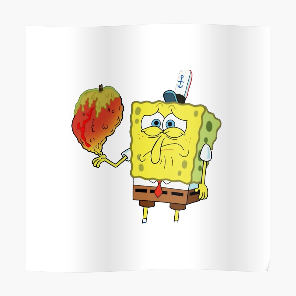 Poster Bob Esponja Astilla Pulgar De Totalbubble Redbubble